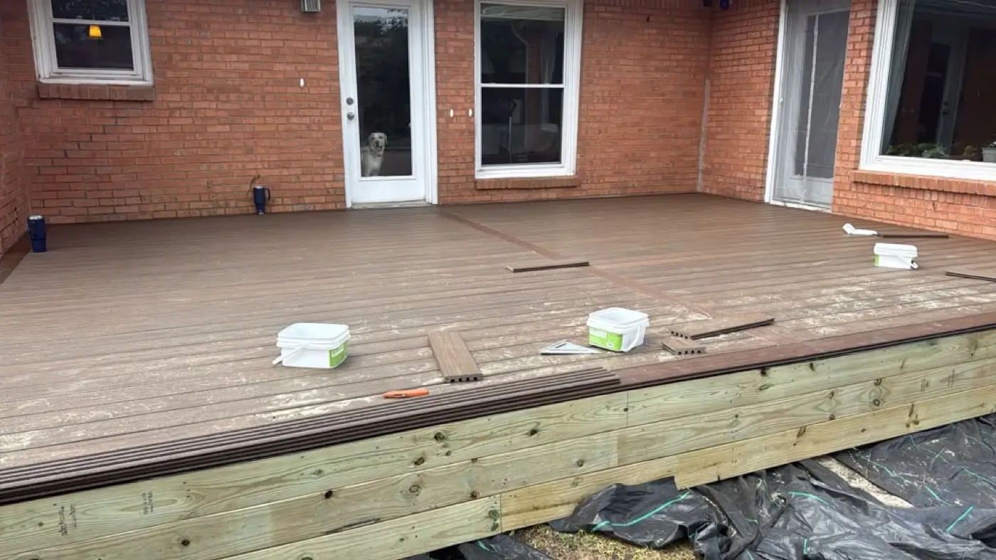 New composite deck connected to the home & yard · Dallas